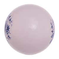 Kurt Adler 80MM Delft Blue Shiny Glass Ball Ornaments 6-Piece Set