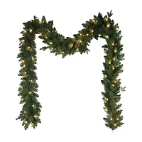 Kurt Adler 9-Foot Pre-Lit Warm White LED Jackson Pine Garland
