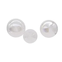 Kurt Adler 80MM Clear Iridescent Ball Onion and Teardrop Ornaments 3 Piece Set