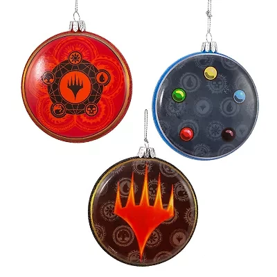 Kurt Adler 100MM Magic The Gathering® Discs 3-Piece Set