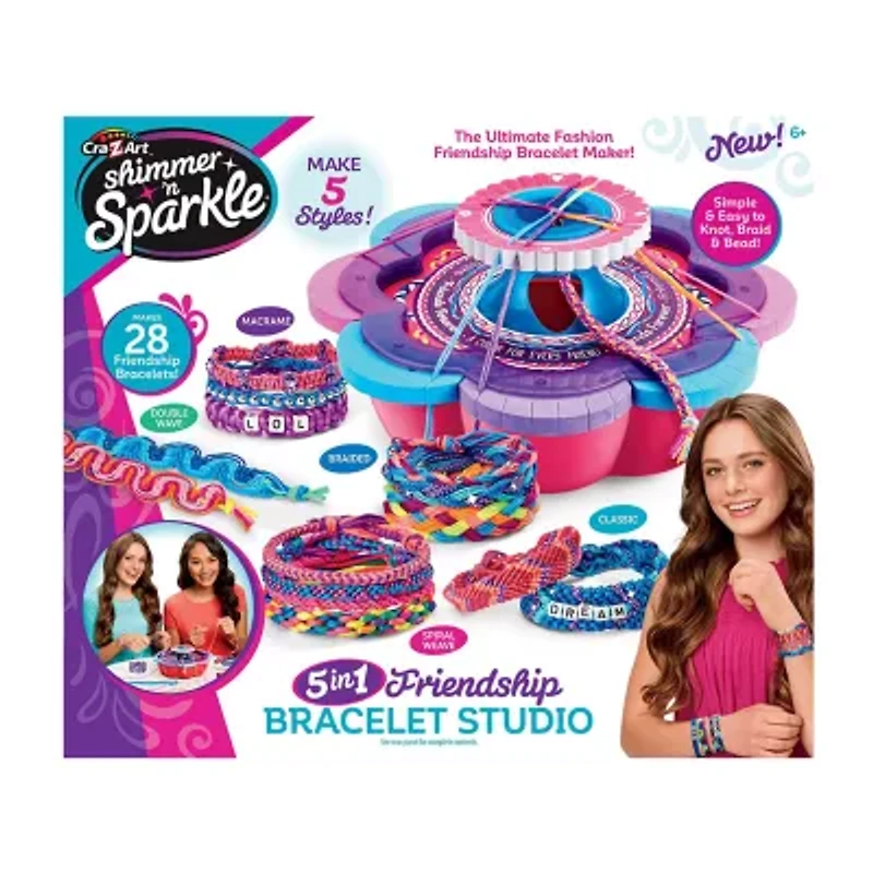 Cra-Z-Art Shimmer And Sparkle Ultimate Friendship Bracelet Maker Jewelry Kit