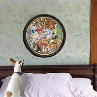 Eeboo Piece And Love Mushrooms And Butterflies 500 Piece Round Circle Jigsaw 500-pc. Puzzle