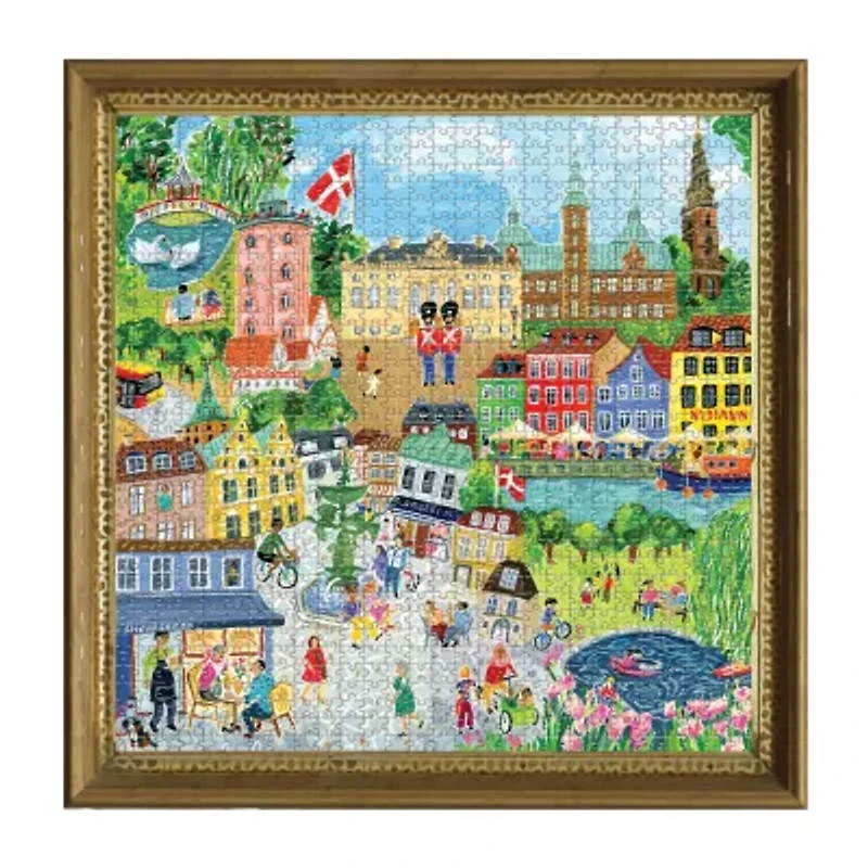Eeboo Piece And Love Copenhagen 1000 Piece Square Adult Jigsaw 1000-pc. Puzzle