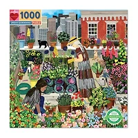Eeboo Piece And Love Urban Gardening  1000 Piece Square Adult Jigsaw 1000-pc. Puzzle