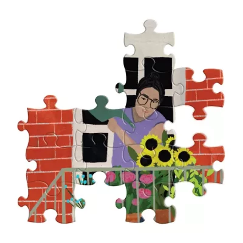 Eeboo Piece And Love Urban Gardening  1000 Piece Square Adult Jigsaw 1000-pc. Puzzle