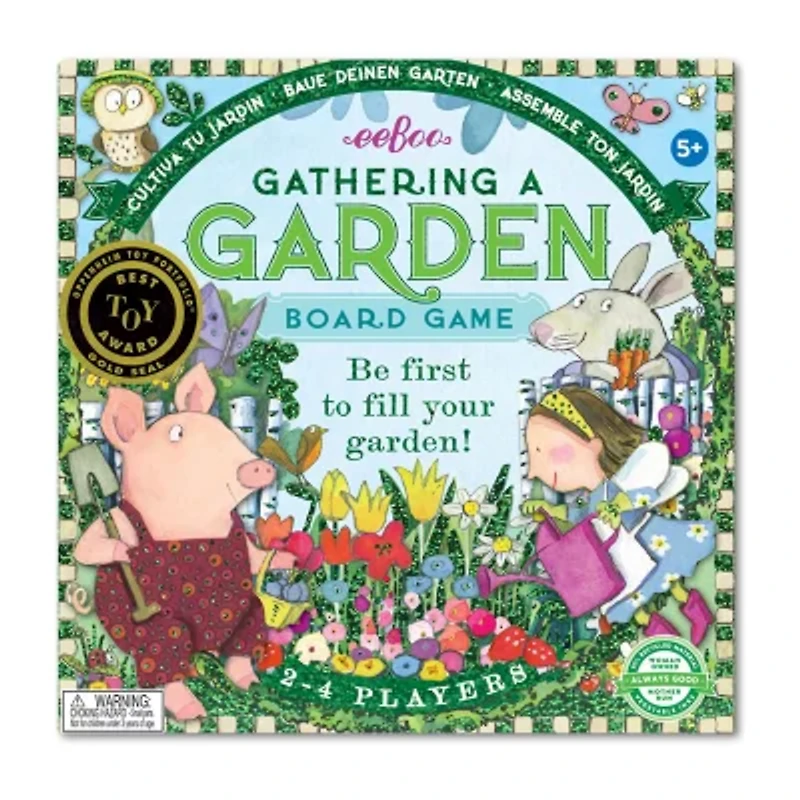 Eeboo Gathering A Garden Board Game 25-pc. Board Game