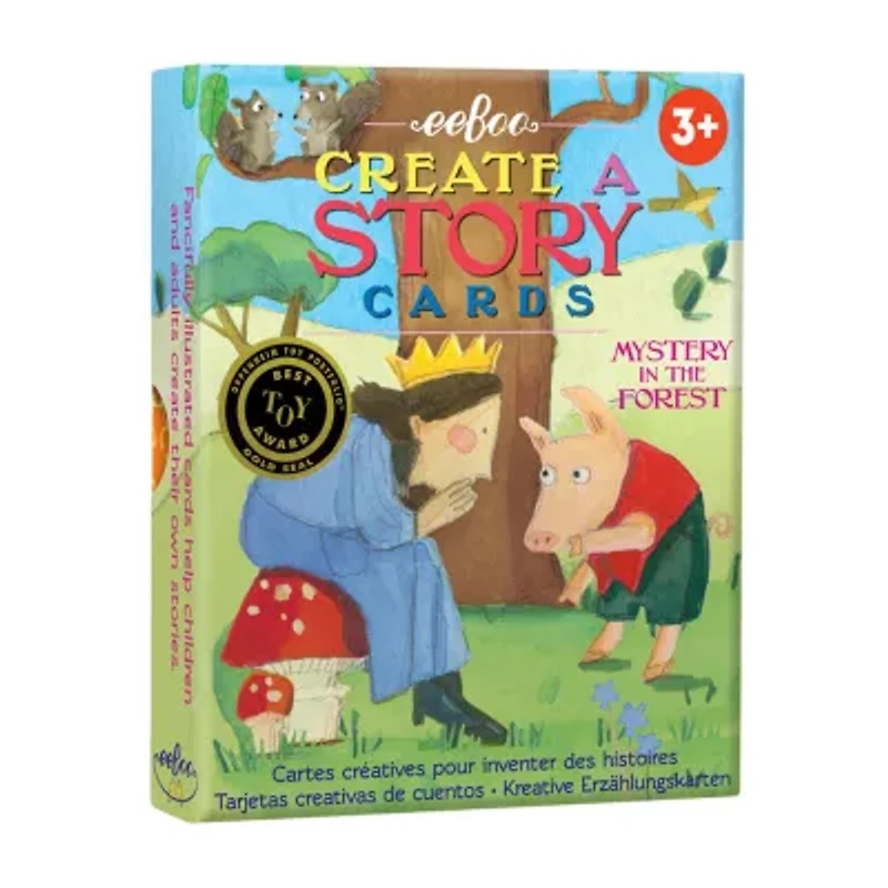 Eeboo Mystery In The Forest Create A Story Pre-Literacy Cards Interactive Toy