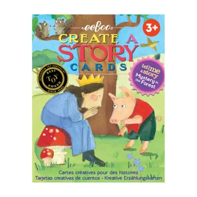 Eeboo Mystery In The Forest Create A Story Pre-Literacy Cards Interactive Toy
