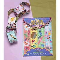 Eeboo Daisy Paper Chain - 120 Links Paper Craft