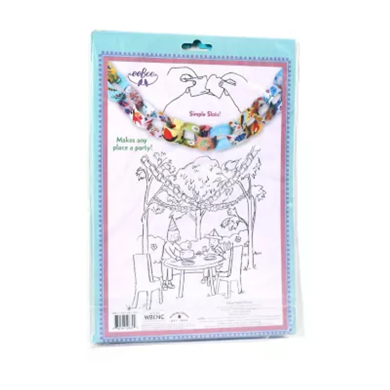 Eeboo Daisy Paper Chain - 120 Links Paper Craft