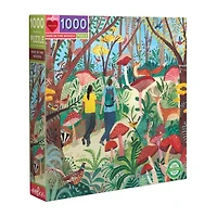 Eeboo Piece And Love Hike In The Woods 1000 Piece Square Adult Jigsaw 1000-pc. Puzzle