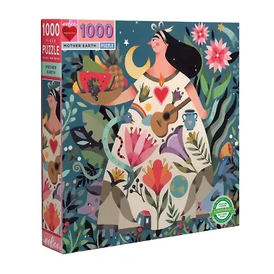 Eeboo Piece And Love Mother Earth 1000 Piece Square Adult Jigsaw 1000-pc. Puzzle