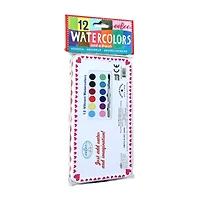 Eeboo Butterflies Watercolor Paint Set 12 Colors 2-pc. Coloring Set