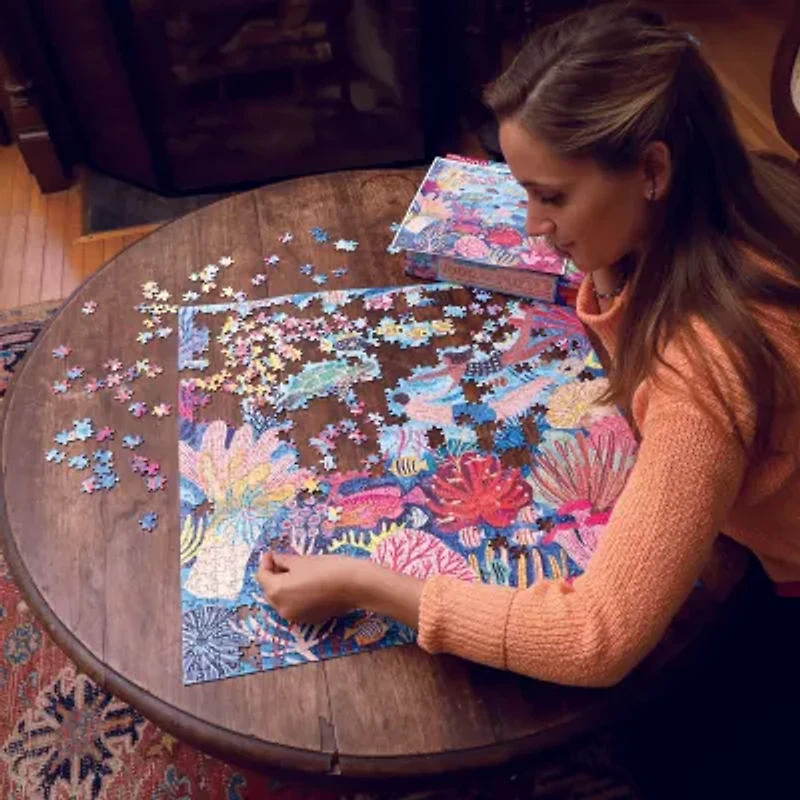 Eeboo Piece And Love Coral Reef 1000 Piece Square Adult Jigsaw 1000-pc. Puzzle