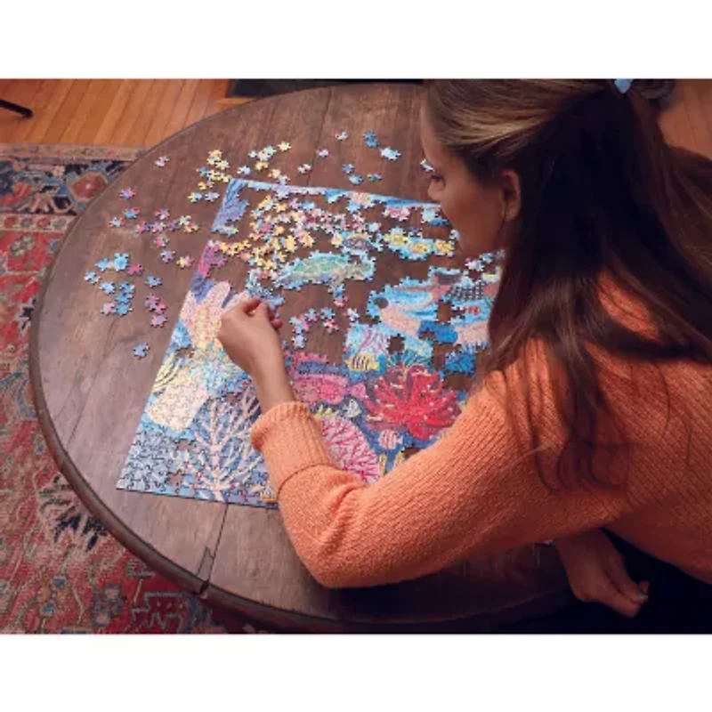 Eeboo Piece And Love Coral Reef 1000 Piece Square Adult Jigsaw 1000-pc. Puzzle