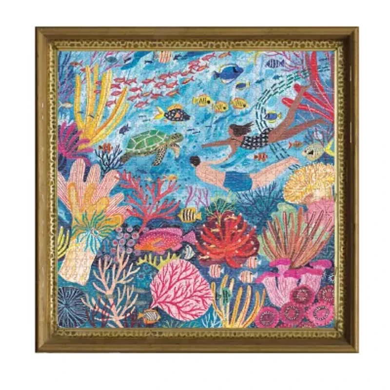 Eeboo Piece And Love Coral Reef 1000 Piece Square Adult Jigsaw 1000-pc. Puzzle