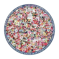 Eeboo Piece And Love Women March! 500 Piece Round 500-pc. Puzzle