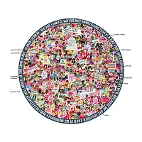 Eeboo Piece And Love Women March! 500 Piece Round 500-pc. Puzzle