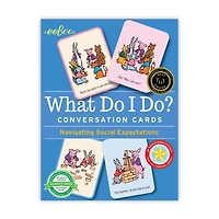 Eeboo What Do I Do? Conversation Flashcards 50-pc. Card Game