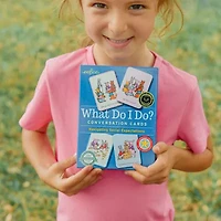 Eeboo What Do I Do? Conversation Flashcards 50-pc. Card Game