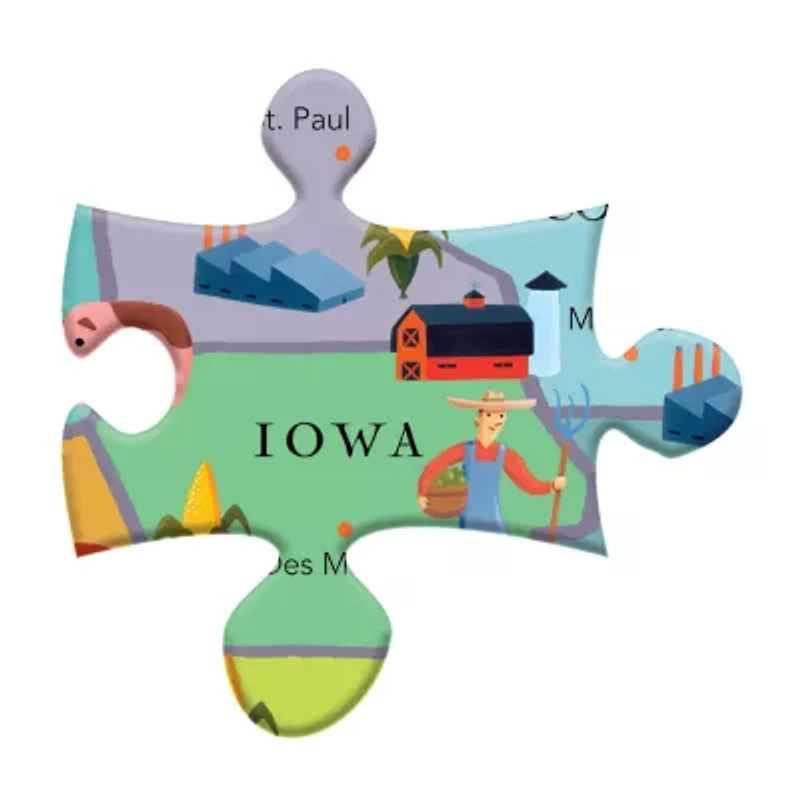 Eeboo This Land Is Your Land 100 Piece 100-pc. Puzzle