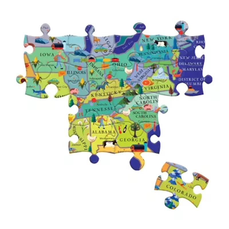 Eeboo This Land Is Your Land 100 Piece 100-pc. Puzzle