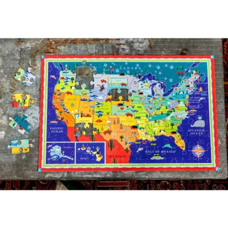 Eeboo This Land Is Your Land 100 Piece 100-pc. Puzzle