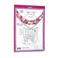 Eeboo Valentine Paper Chain - 120 Links Paper Craft