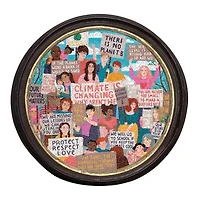 Eeboo Piece And Love Climate Action 500 Pc Round 500-pc. Puzzle