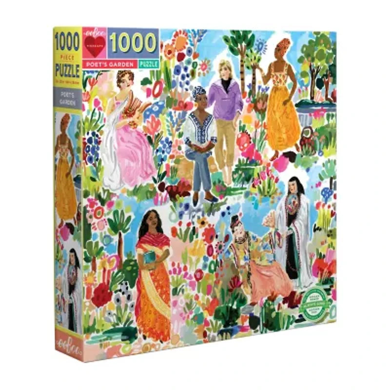 Eeboo Piece And Love Poet'S Garden 1000 Piece Square 1000-pc. Puzzle