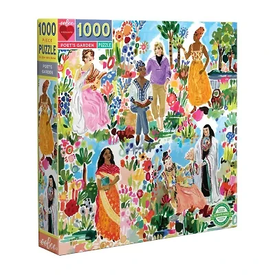 Eeboo Piece And Love Poet'S Garden 1000 Piece Square 1000-pc. Puzzle