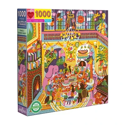Eeboo Piece And Love Family Dinner Night 1000 Piece 1000-pc. Puzzle