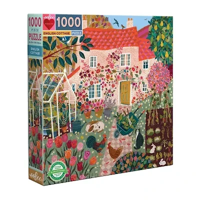 Eeboo Piece And Love English Cottage 1000 Piece 1000-pc. Puzzle
