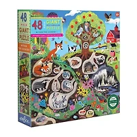 Eeboo Within The Country 48 Piece Giant Floor Jigsaw  30" X 24" 48-pc. Puzzle