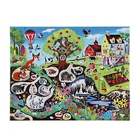 Eeboo Within The Country 48 Piece Giant Floor Jigsaw  30" X 24" 48-pc. Puzzle