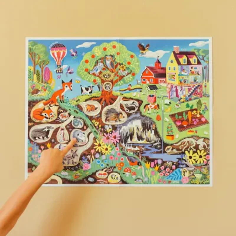Eeboo Within The Country 48 Piece Giant Floor Jigsaw  30" X 24" 48-pc. Puzzle