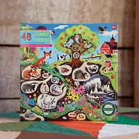 Eeboo Within The Country 48 Piece Giant Floor Jigsaw  30" X 24" 48-pc. Puzzle