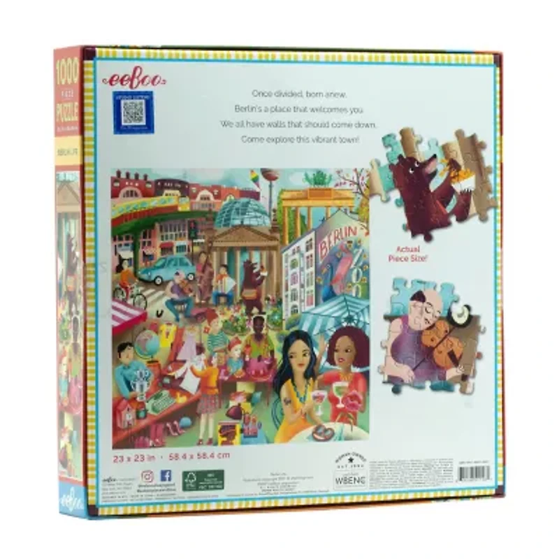 Eeboo Piece And Love Berlin Life 1000 Piece Square 1000-pc. Puzzle