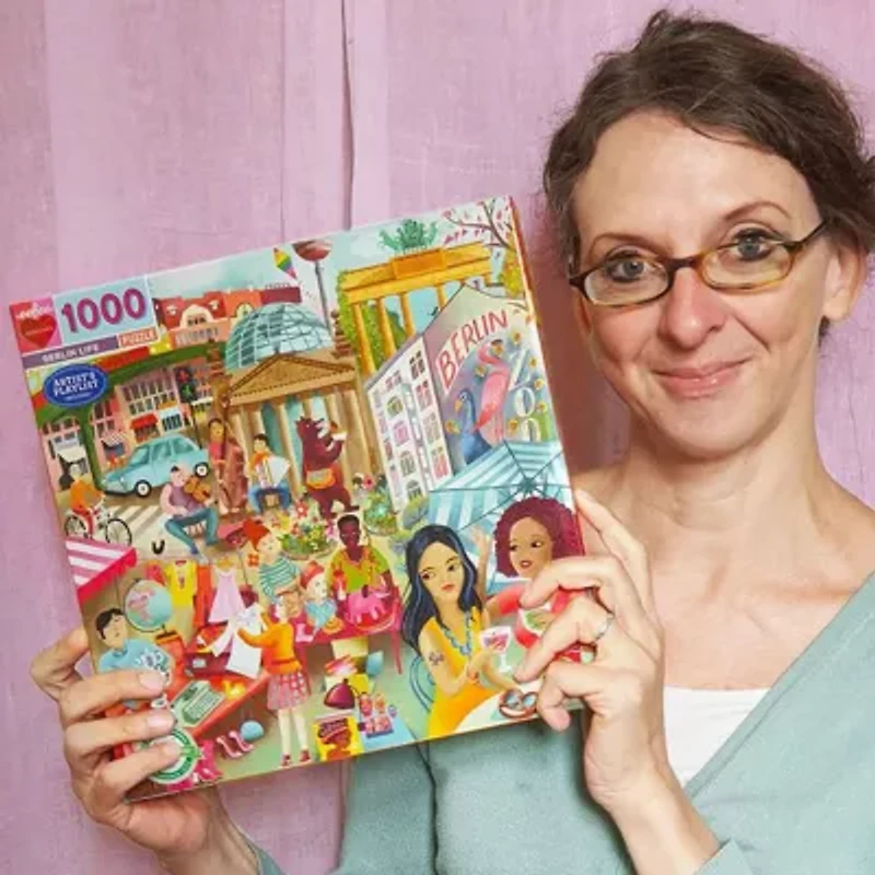 Eeboo Piece And Love Berlin Life 1000 Piece Square 1000-pc. Puzzle