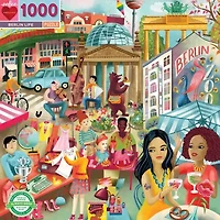 Eeboo Piece And Love Berlin Life 1000 Piece Square 1000-pc. Puzzle