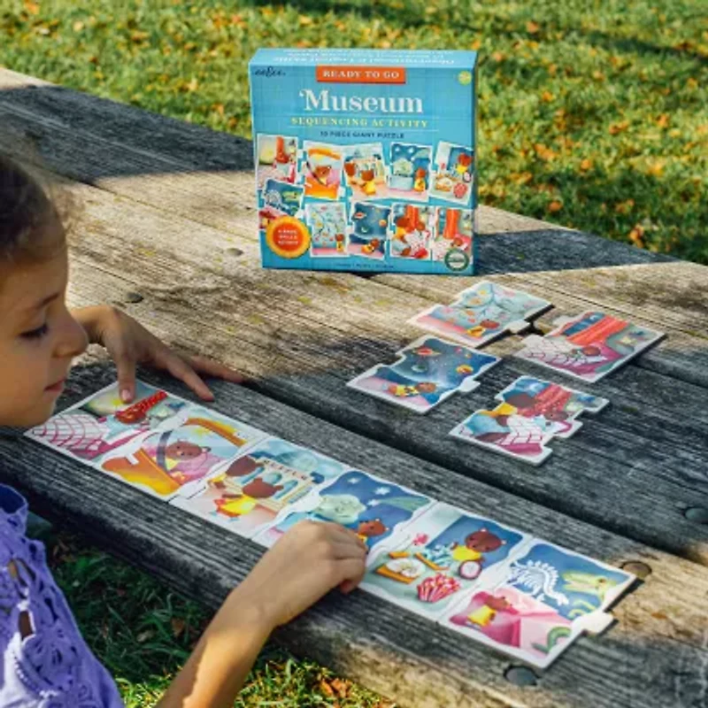 Eeboo Ready To Go Puzzle - Museum - Sequencing Activity 10-pc. Puzzle