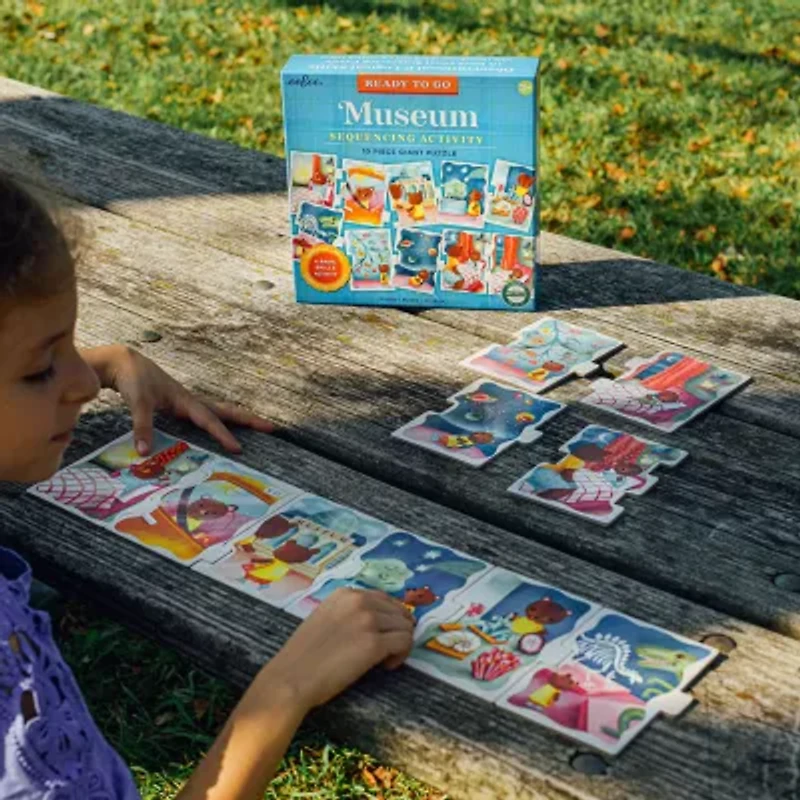 Eeboo Ready To Go Puzzle - Museum - Sequencing Activity 10-pc. Puzzle