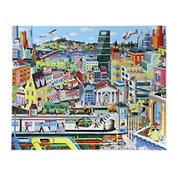 Eeboo Within The City 48 Piece Giant Floor Jigsaw  30" X 24" 48-pc. Puzzle