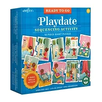 Eeboo Ready To Go Puzzle - Playdate - Sequencing Activity  Ages 3 And Up 10-pc. Puzzle