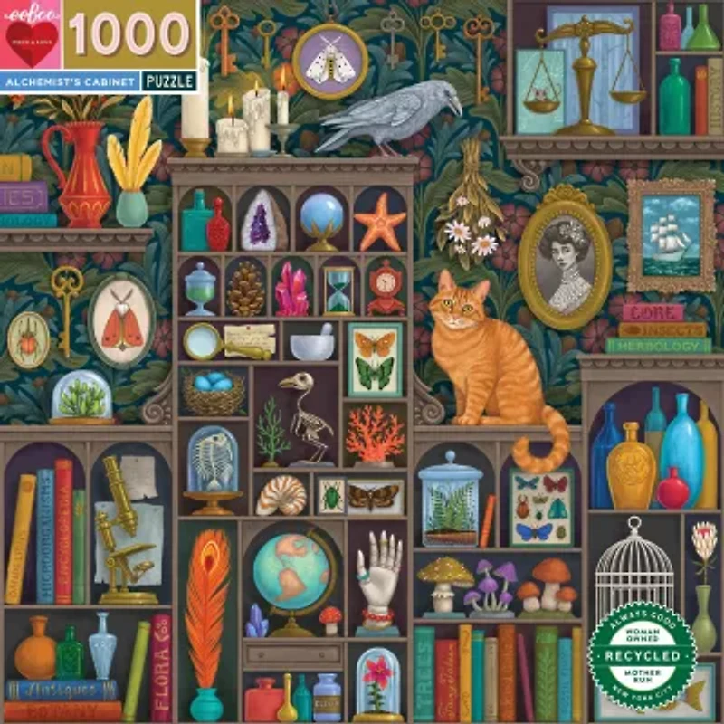 Eeboo Piece And Love Alchemist Cabinet 1000 Piece  By Illustrator Vasilisa Romanenko 1000-pc. Puzzle