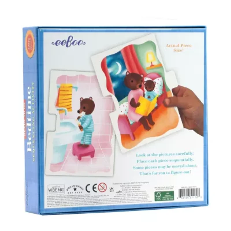 Eeboo Ready To Go Bedtime Sequencing Activity 10-pc. Puzzle