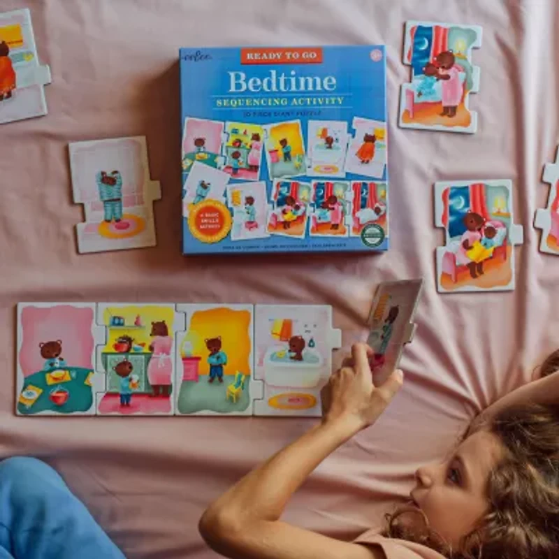 Eeboo Ready To Go Bedtime Sequencing Activity 10-pc. Puzzle
