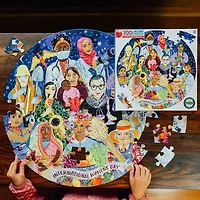 Eeboo International Women'S Day 100 Piece Round 23" 100-pc. Puzzle