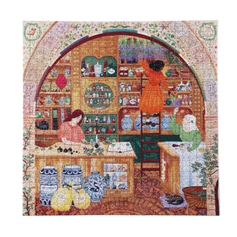 Eeboo Piece And Love Ancient Apothecary 1000 Piece By Illustratior By Margaux Samson Abadie 1000-pc. Puzzle