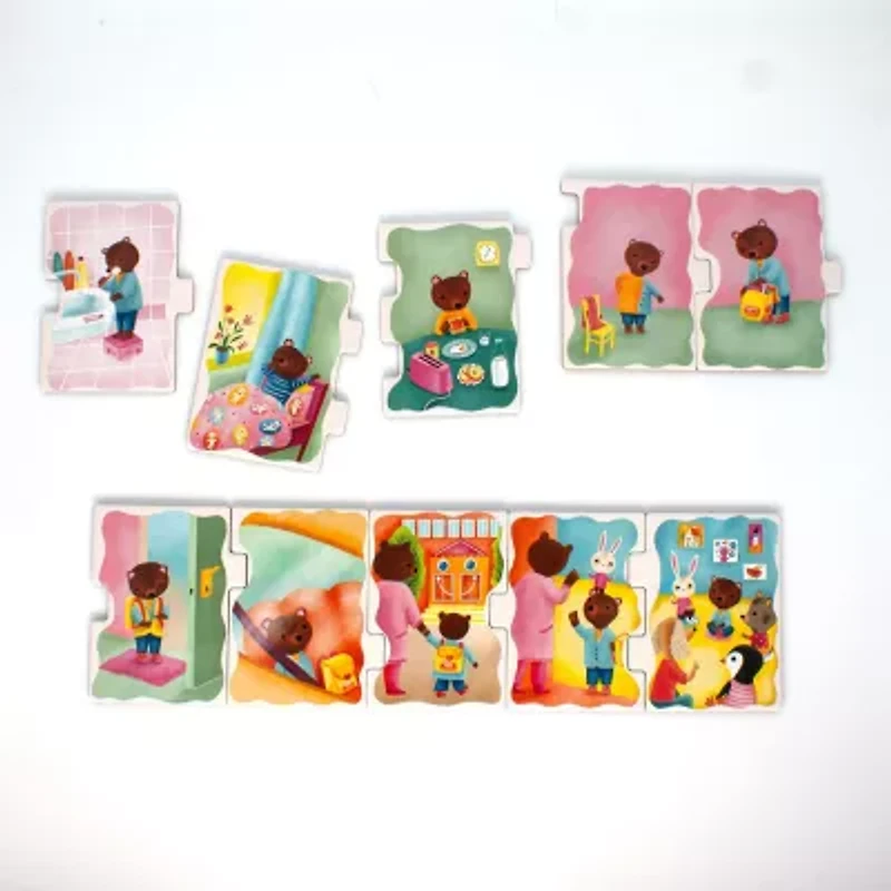 Eeboo Ready To Go Puzzle - School - Sequencing Activity 10-pc. Puzzle
